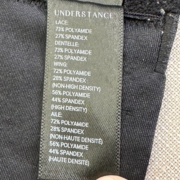 Understance Harper Smooth Lace Flexwire strappy soft cup bra 34D Black - Picture 7 of 8